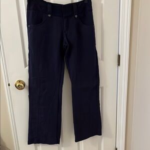Athleta Navy Linen pants. Size 2P.
